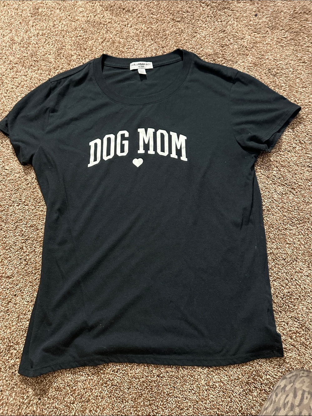 Dog Mom Black T Shirt - XL